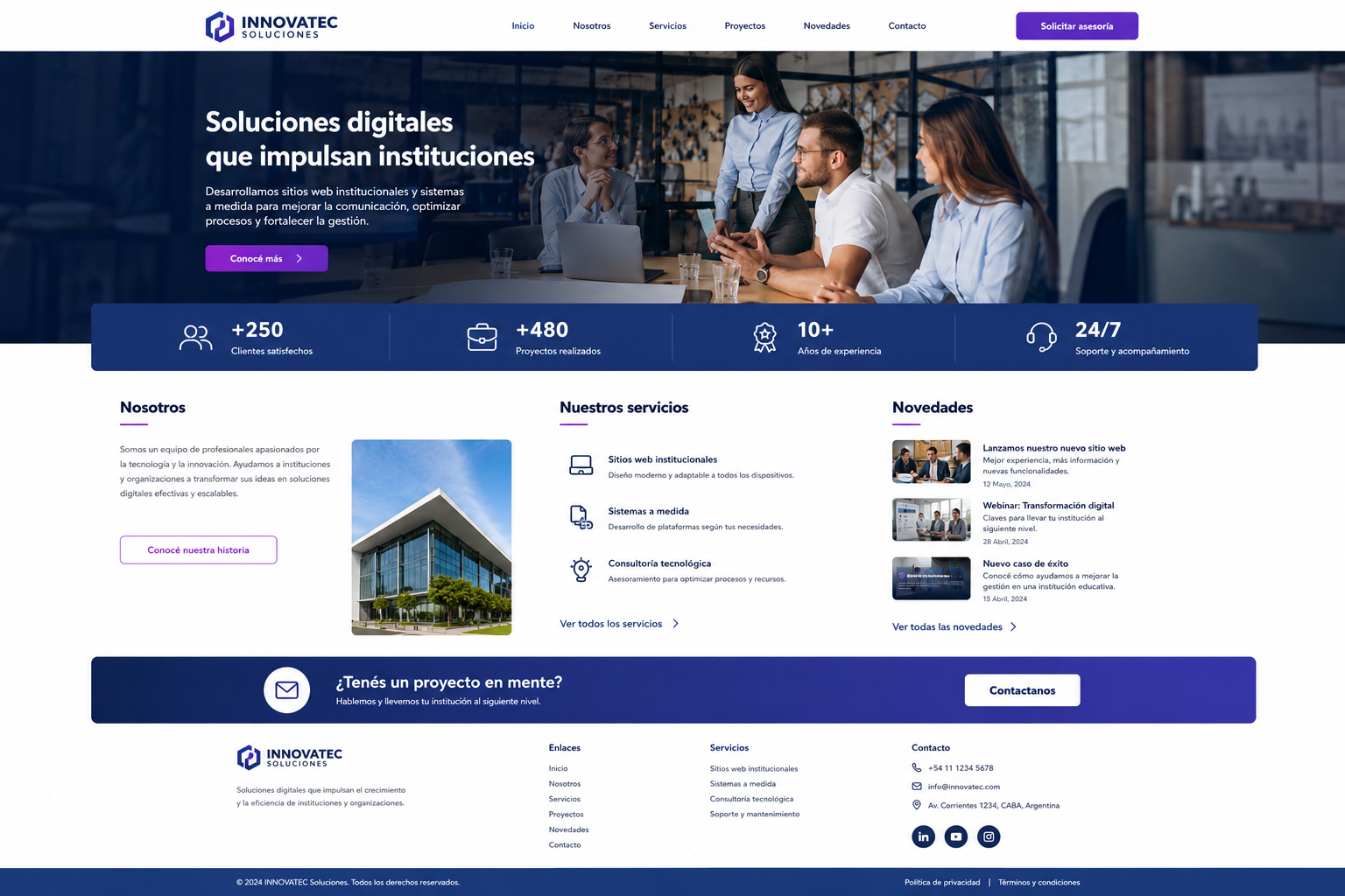 Web institucional
