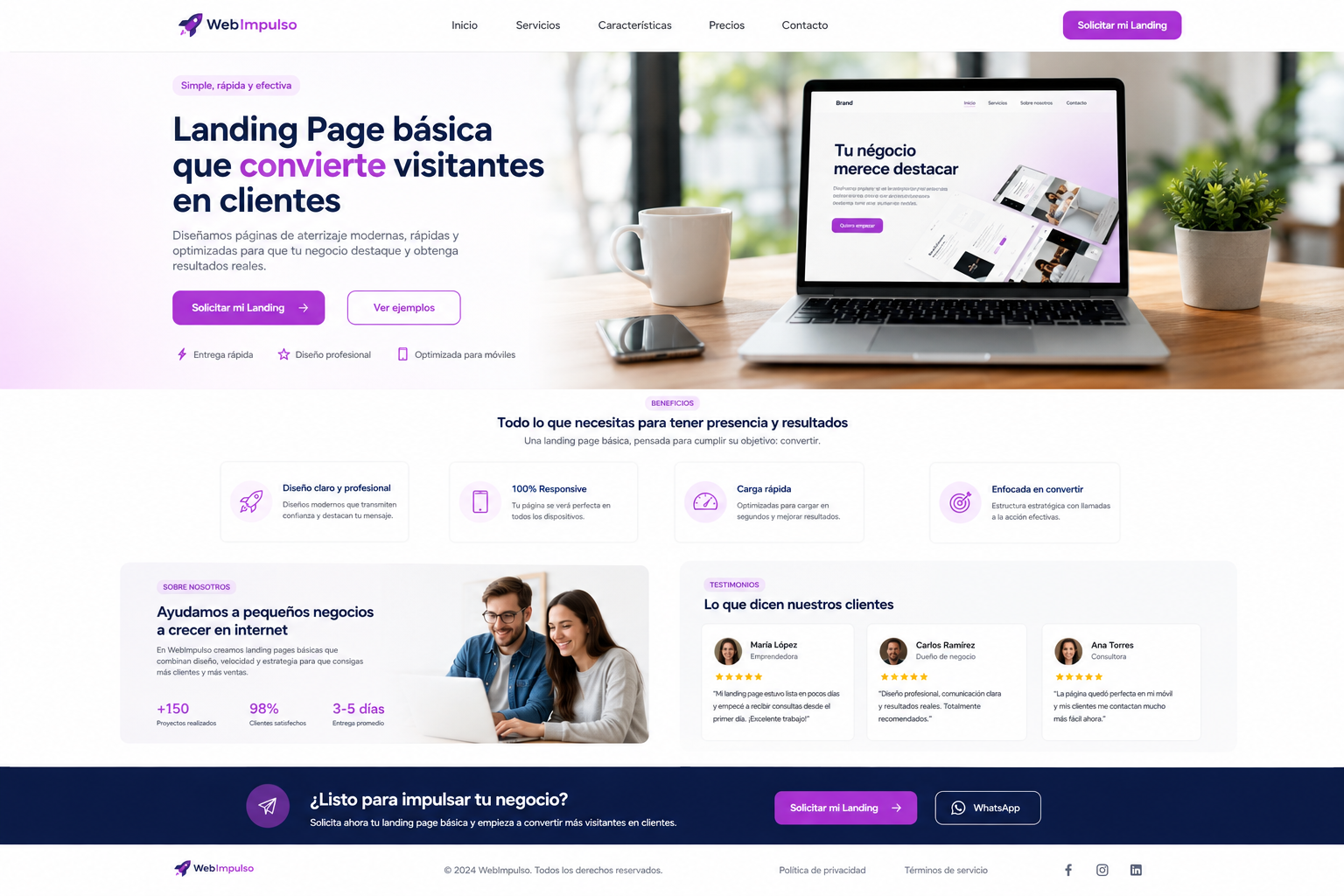 Landing Page básica